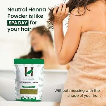 H&C 100% Pure Neutral Henna Powder/Colorless Henna/Senna Powder/Cassia Obovata (227g / (1/2 lb) / 8 ounces) For conditioning your hair without coloring.