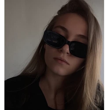 ENTHYI Retro 90s Rectangle Sunglasses with UV400 Protection