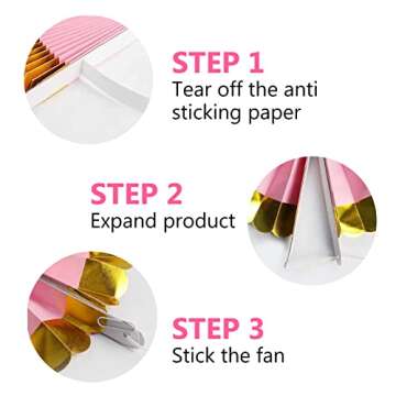 KAXIXI Cream Party Hanging Paper Fans Set, Chinese Round Pattern Paper Garlands Decoration for New Years Eve Party Supplies Birthday Wedding Baby Shower Classroom Decor, Set of 6