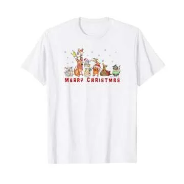 Red and Howling Merry Christmas FURiends T-Shirt - Celebrate the Love!