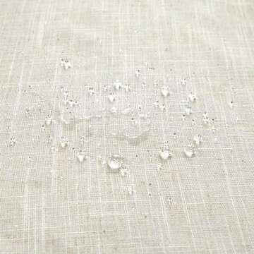 KOUFALL Extra Long Shower Curtain – Boho Linen Style 78 Inches