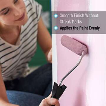 Bates Paint Roller Kit with Trays and Brush - 10 pcs