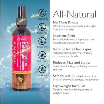 Esha Girl – Wig & Weave Leave-in Conditioner & Detangler for Soft, Manageable Hair