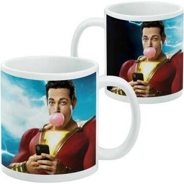 Shazam! Bubblegum Poster Ceramic Coffee Mug - 11oz