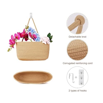 TeoKJ 3-Tier Hanging Baskets – Stylish Storage Solution