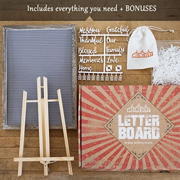 Felt Letter Board - 12x17 Farmhouse Decor Sign Letters