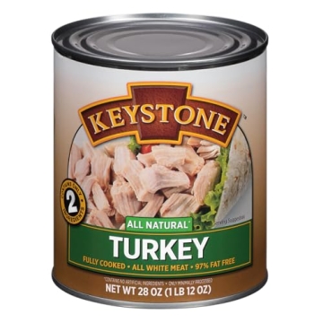 Keystone Meats Canned Turkey - 28 Ounce All Natural Emergency Preparedness Food