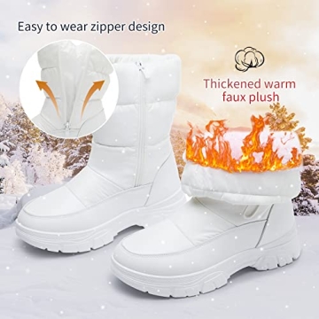 POVOGER Women's Winter Snow Boots - Warm & Stylish