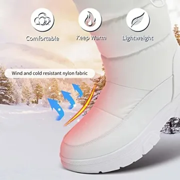 POVOGER Women's Winter Snow Boots - Warm & Stylish
