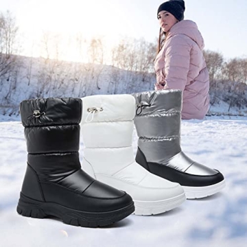 POVOGER Women's Winter Snow Boots - Warm & Stylish