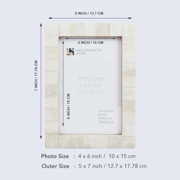 Handicrafts Home Vintage 4x6 Picture Frames for Decor