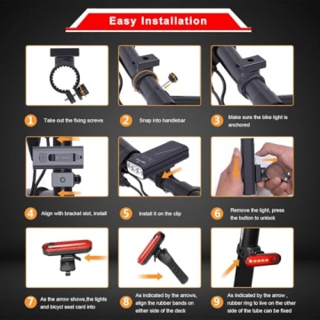 Quality EBUYFIRE 3 LEDs Bike Lights for Night Safety