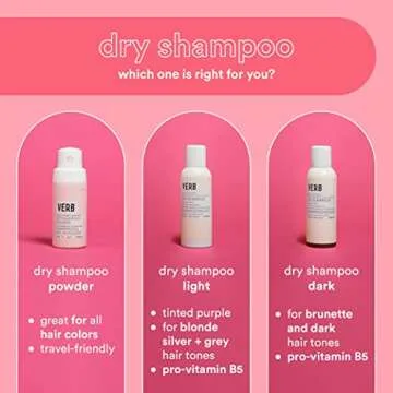 Verb Dry Shampoo Light for Refreshing Blonde Hair