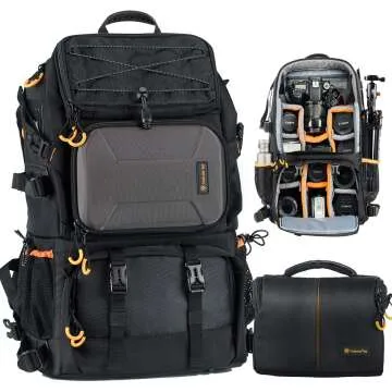 TARION Pro 2-in-1 Waterproof Large Camera Backpack