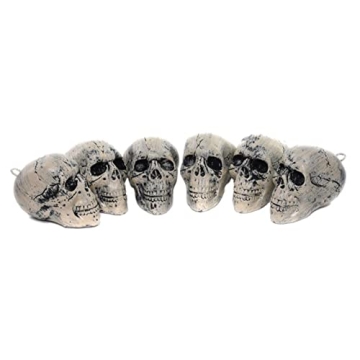 Glitter Resin Skull Figurine - Realistic Halloween Decoration & Party Ornament