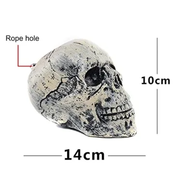 Realistic Glitter Resin Skull Halloween Decoration & Party Ornament