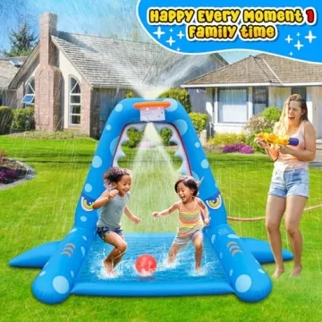 Exciting Inflatable Shark Sprinkler for Kids Summer Fun