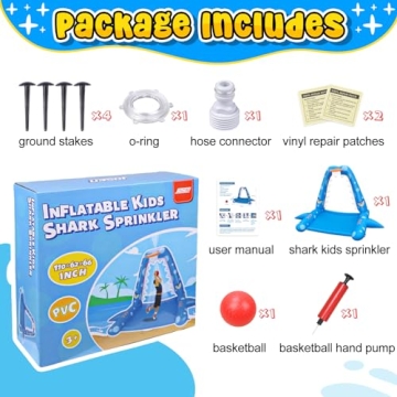Exciting Inflatable Shark Sprinkler for Kids Summer Fun