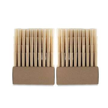 RAW Prerolled Cones 800 Count King Size Natural Classic Unrefined Rolling Papers