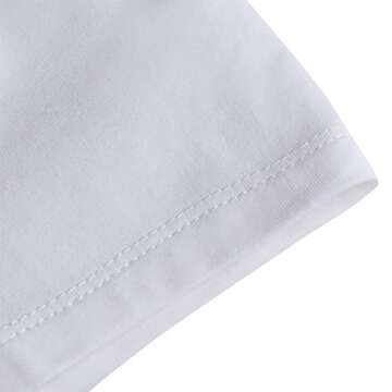 YITAN Women Summer Graphic Funny Tee Leisure T Shirt White Small