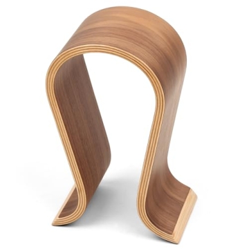Wood Arch Headphone Stand (Walnut Finish) TEKLINE Model: ASONA
