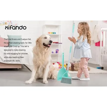 Xifando Mini Broom and Dustpan Set for Kids