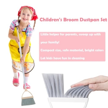 Xifando Mini Broom and Dustpan Set for Kids