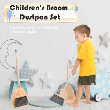 Xifando Mini Broom and Dustpan Set for Kids