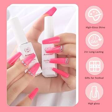 Arousar 8 Colors Reflective Nail Gel Set Gorgeous Shine