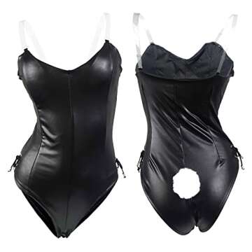 paloli Women Mai Sakurajima Cosplay Costume, One Piece Sexy Bunny Girl Bodysuit Set