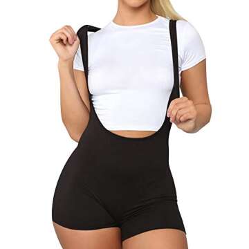 LuFeng Women's Sexy Backless Bodycon Jumpsuit - Stylish Spaghetti Strap Design