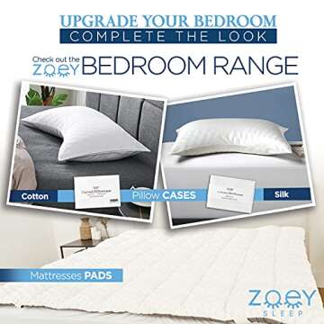 nowursleepn Side Sleep Pillow for Neck and Shoulder Pain Relief - Adjustable Memory Foam Bed Pillows for Sleeping - Soft Plush Machine Washable Pillow Cover - King Size Bed Pillow 19" x 36"