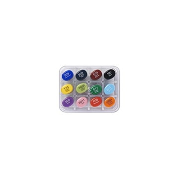 Copic Sketch Markers Set - 12 Vibrant Alcohol-Based Colors