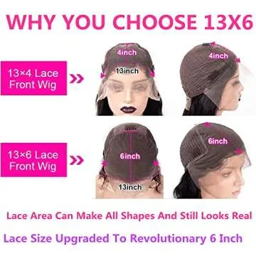 GUART 13x6 HD Body Wave Lace Front Wigs - 180% Density