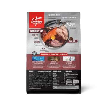 ORIJEN Small Breed Dry Dog Food, Grain Free Dry Dog Food for Small Breeds, Fresh or Raw Ingredients,...