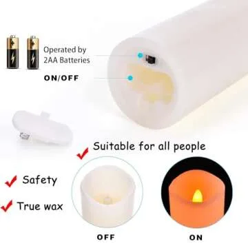OSHINE Flameless Candles, Battery Operated Candles Set of 9, LED Realistic Flickering Real Wax Pillar Candle with 10 Key Remote& 24 Hours Timer for Home Decor, Holiday, Gifts, Wedding