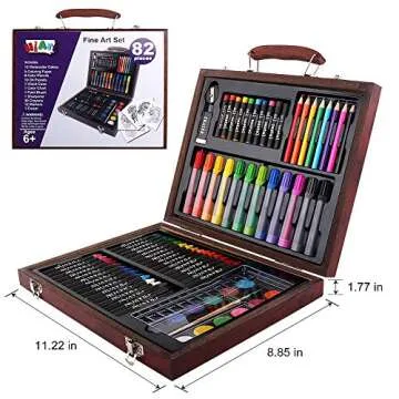 HiArt 82 Piece Kid Art Set for Creative Play
