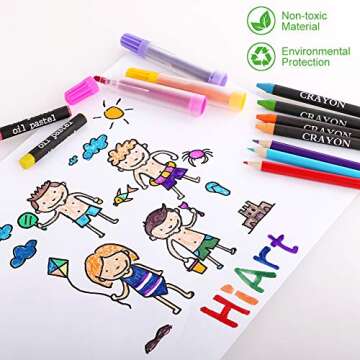 HiArt 82 Piece Kid Art Set for Creative Play
