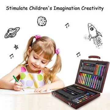HiArt 82 Piece Kid Art Set for Creative Play