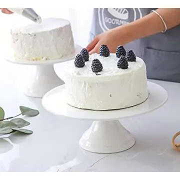 Kingrol 10 Inch Cake Stand for Elegant Serving and Decor