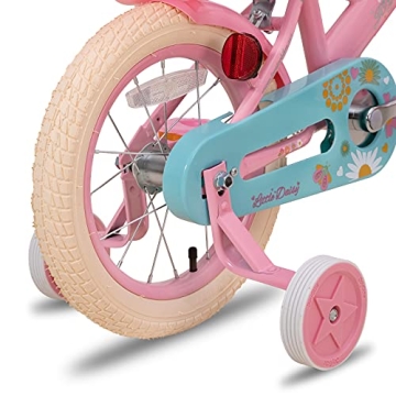 JOYSTAR Little Daisy 12 Inch Girls Bike with Training Wheels
