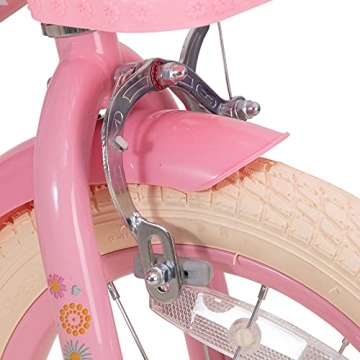 JOYSTAR Little Daisy 12 Inch Girls Bike with Training Wheels