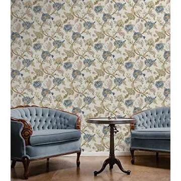 NextWall Kianna Floral Peel and Stick Wallpaper for Easy Decor