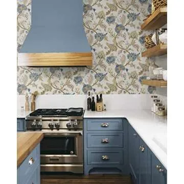 NextWall Kianna Floral Peel and Stick Wallpaper for Easy Decor
