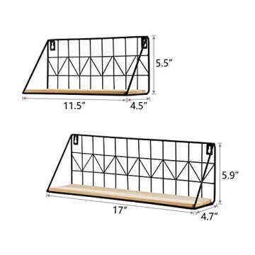 Mkono Floating Shelves Modern Room Decor