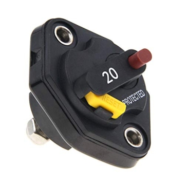RKURCK 12V-32V Manual Reset 20A Circuit Breaker