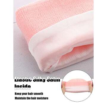 Winter Satin Lined Beanie Hat Silk Lined Beanies Cuffed Plain Skull Knitted Hat Spring Warm Cap for Women Men(Black, Beige, Caramel, Pink)