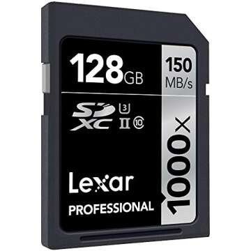 Lexar Professional 128GB SDXC Memory Card, 150MB/s Speed