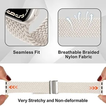 Adjustable Braided Solo Loop Apple Watch Bands for All Sizes