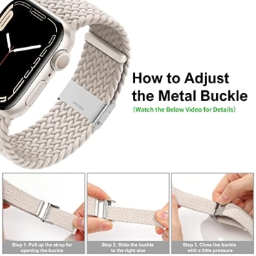 Adjustable Braided Solo Loop Apple Watch Bands for All Sizes